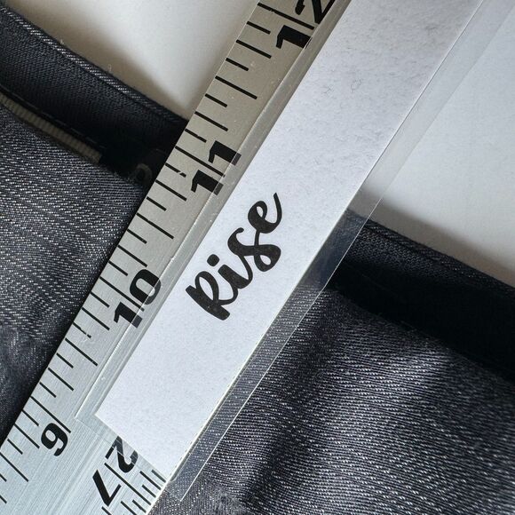 Dirty English Juicy Couture Men 32 Black Metallic Pinstripe Dress Pants Y2K Goth - Picture 13 of 16